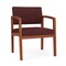 Lesro Lenox Wood Wide Guest Chair Wood Frame, Cherry, RF Nebbiolo Upholstery LW1201 - alternate 1